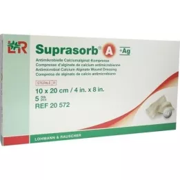 SUPRASORB A+Ag Antimik.Cal.Alginat Kompr.10x20 cm, 5 stk