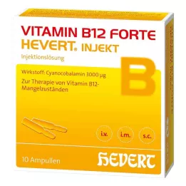 VITAMIN B12 HEVERT forte injeksjonsampuller, 10X2 ml