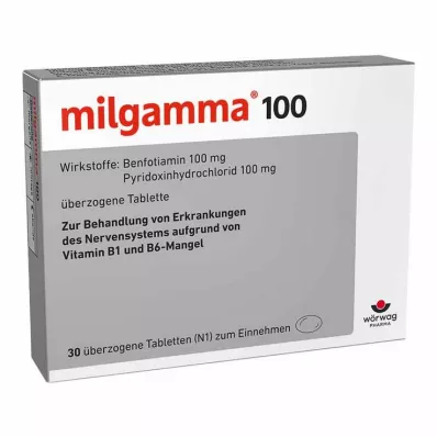MILGAMMA 100 mg belagte tabletter, 30 stk