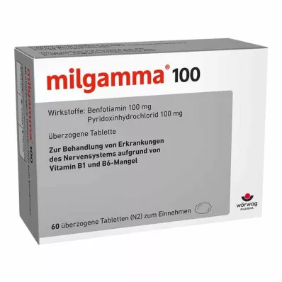 MILGAMMA 100 mg belagte tabletter, 60 stk