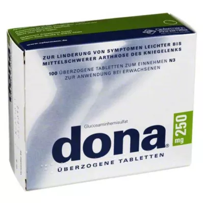 DONA 250 mg belagte tabletter, 100 stk