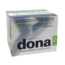DONA 250 mg belagte tabletter, 240 stk