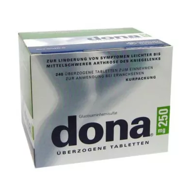 DONA 250 mg belagte tabletter, 240 stk