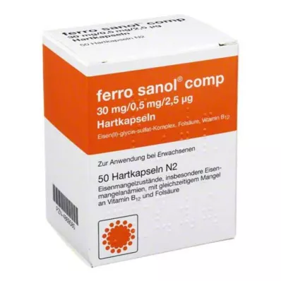 FERRO SANOL komp. Hard caps.w.msr.overz.pellets, 50 stk FERRO SANOL komp. Hard caps.w.msr.overz.pellets, 50 stk