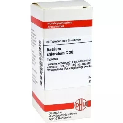 NATRIUM CHLORATUM C 30 tabletter, 80 stk