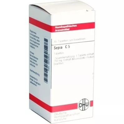 SEPIA C 5 tabletter, 80 stk