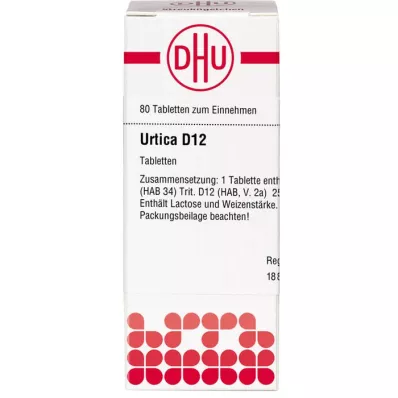 URTICA D 12 tabletter, 80 stk