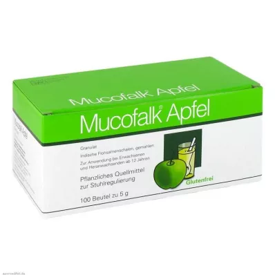 MUCOFALK Eplegranulat.for.tilberedning.av.en.suspensjon.til.bruk.i.en.pose, 100 stk