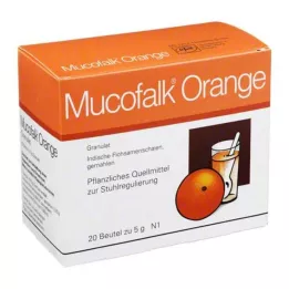 MUCOFALK Appelsingranulat til fremstilling av mikstur til oral bruk, 20 stk