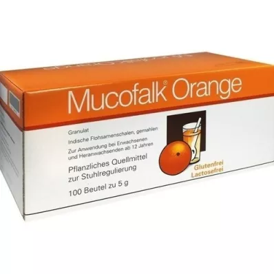 MUCOFALK Appelsingranulat til fremstilling av mikstur til oral bruk, 100 stk