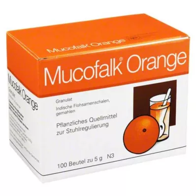 MUCOFALK Appelsingranulat til fremstilling av mikstur til oral bruk, 100 stk MUCOFALK Appelsingranulat til fremstilling av mikstur til oral bruk, 100 stk