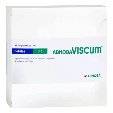 ABNOBAVISCUM Betulae D 6 ampuller, 48 stk