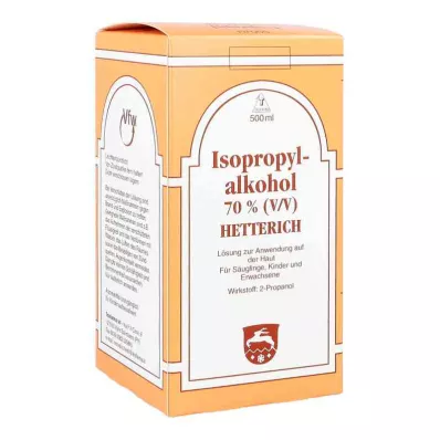 ISOPROPYLALKOHOL 70 % V/V Hetterich, 500 ml ISOPROPYLALKOHOL 70 % V/V Hetterich, 500 ml
