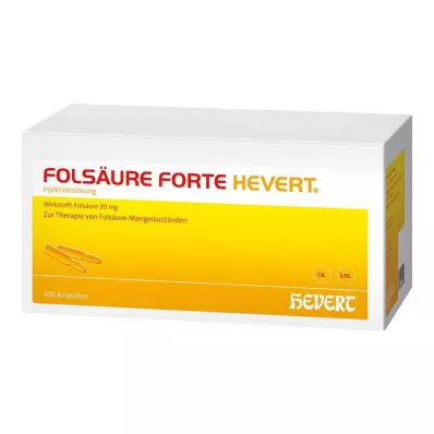 FOLSÄURE HEVERT forte Ampuller, 100X2 ml