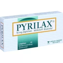PYRILAX 10 mg stikkpiller, 6 stk