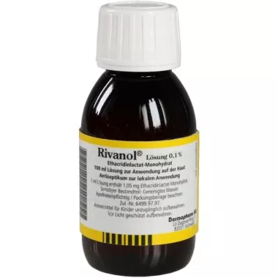 RIVANOL Løsning 0,1 %, 100 ml