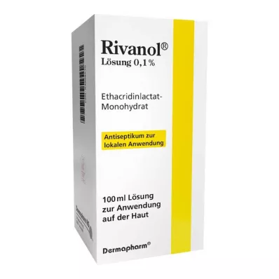 RIVANOL Løsning 0,1 %, 100 ml