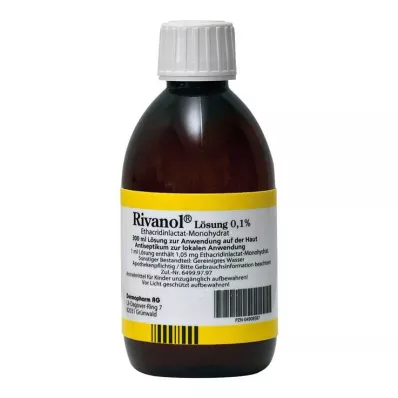 RIVANOL Løsning 0,1 %, 300 ml RIVANOL Løsning 0,1 %, 300 ml