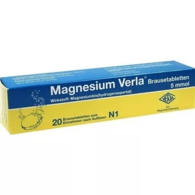 MAGNESIUM VERLA Brusetabletter, 20 stk