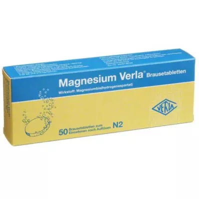 MAGNESIUM VERLA Brusetabletter, 50 stk MAGNESIUM VERLA Brusetabletter, 50 stk