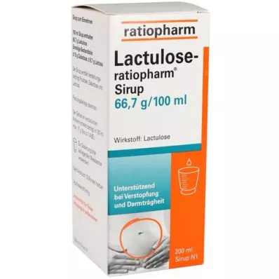 LACTULOSE-ratiopharm sirup, 200 ml