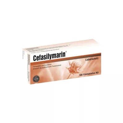 CEFASILYMARIN Filmdrasjerte tabletter, 100 stk