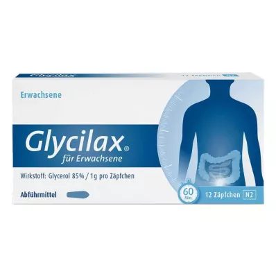 GLYCILAX Stikkpiller for voksne, 12 stk GLYCILAX Stikkpiller for voksne, 12 stk