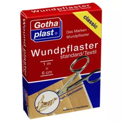 GOTHAPLAST Sårplaster stand.6 cmx1 m kuttet, 1 stk