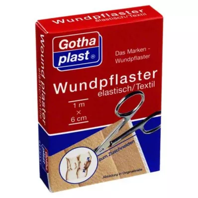 GOTHAPLAST Sårplaster.elastisk.6 cmx1 m kuttet, 1 stk GOTHAPLAST Sårplaster.elastisk.6 cmx1 m kuttet, 1 stk