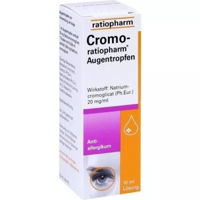 CROMO-RATIOPHARM Øyedråper, 10 ml