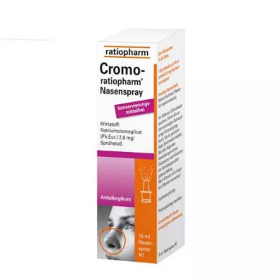 CROMO-RATIOPHARM Nesespray uten konserveringsmiddel, 15 ml CROMO-RATIOPHARM Nesespray uten konserveringsmiddel, 15 ml