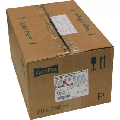 KOCHSALZLÖSUNG 0,9 % hetteglass i plast Fresenius, 20X250 ml