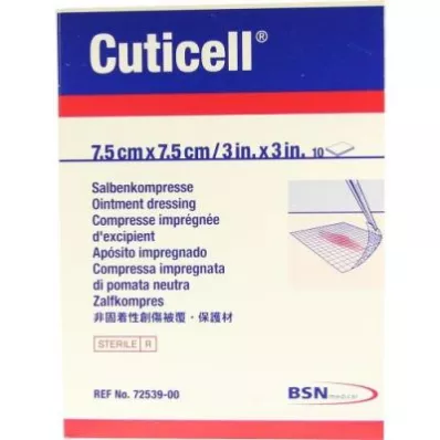 CUTICELL Salvekompresser 7,5x7,5 cm, 10 stk CUTICELL Salvekompresser 7,5x7,5 cm, 10 stk
