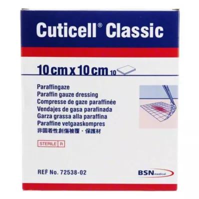 CUTICELL Klassisk sårbind 10x10 cm, 10 stk CUTICELL Klassisk sårbind 10x10 cm, 10 stk