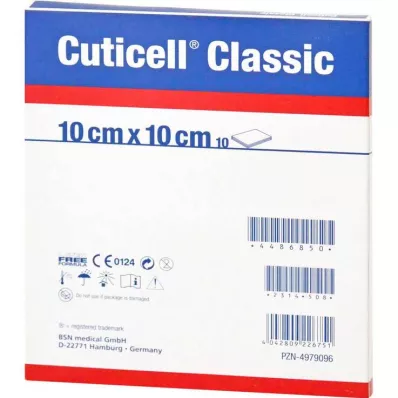 CUTICELL Klassisk sårbind 10x10 cm, 100 stk