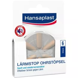 HANSAPLAST Noise Stop-ørepropper, 6 stk
