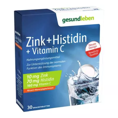 GESUND LEBEN Sink+Histidin+Vit.C brusetabletter, 3X10 stk GESUND LEBEN Sink+Histidin+Vit.C brusetabletter, 3X10 stk