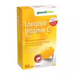 GESUND LEBEN Langtidsvirkende vitamin C+sink-kapsler, 60 stk