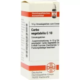 CARBO VEGETABILIS C 10 globuler, 10 g