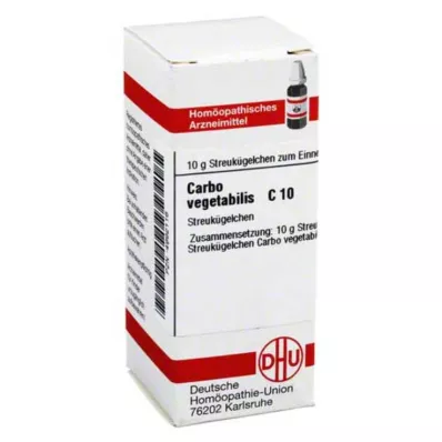 CARBO VEGETABILIS C 10 globuler, 10 g