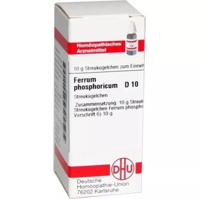 FERRUM PHOSPHORICUM C 10 globuler, 10 g
