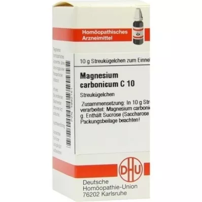 MAGNESIUM CARBONICUM C 10 globuler, 10 g