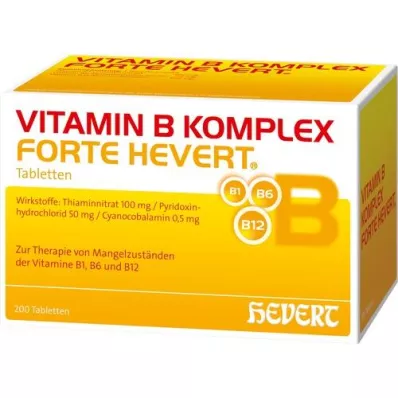 VITAMIN B KOMPLEX forte Hevert tabletter, 200 stk