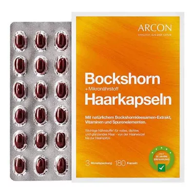 BOCKSHORN+Hårkapsler med mikronæringsstoffer Tisane plus, 180 stk BOCKSHORN+Hårkapsler med mikronæringsstoffer Tisane plus, 180 stk