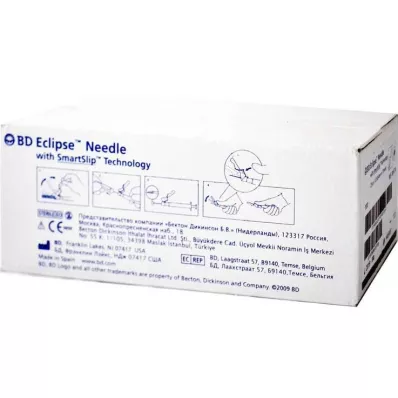 BD ECLIPSE Sikkerhetsinjektornål 30 G 1/2, 100 stk BD ECLIPSE Sikkerhetsinjektornål 30 G 1/2, 100 stk