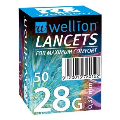 WELLION Lancetter 28 G, 50 stk