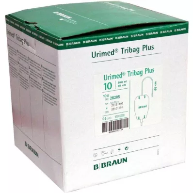 URIMED Tribag Plus Urine Leg Sleeve 500 ml 50 cm ster. 10 stk URIMED Tribag Plus Urine Leg Sleeve 500 ml 50 cm ster. 10 stk
