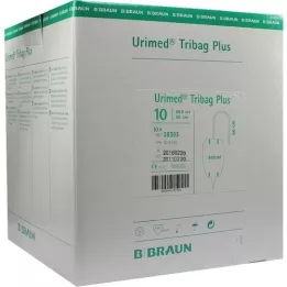 URIMED Tribag Plus Urine Leg Sleeve 800 ml 60 cm ster. 10 stk