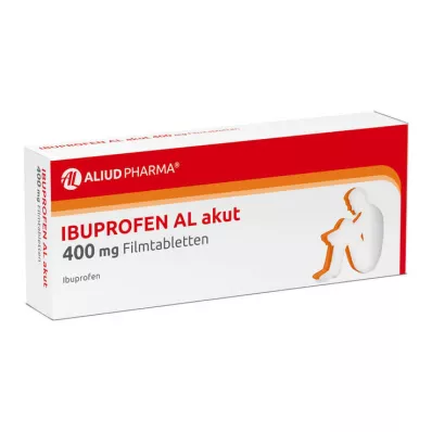 IBUPROFEN AL akutt 400 mg filmdrasjerte tabletter, 10 stk IBUPROFEN AL akutt 400 mg filmdrasjerte tabletter, 10 stk