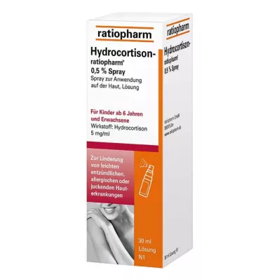 HYDROCORTISON-ratiopharm 0,5 % spray, 30 ml HYDROCORTISON-ratiopharm 0,5 % spray, 30 ml